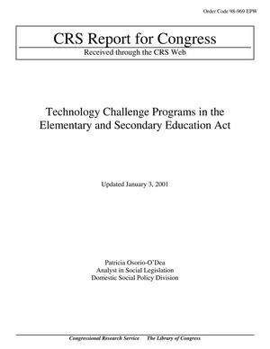 Primary view of object titled 'Technology Challenge Programs in the Elementary and Secondary Education Act'.