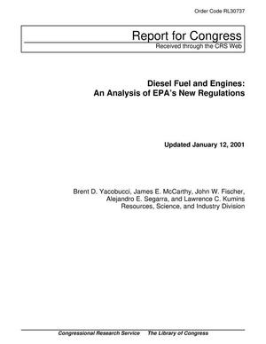 Primary view of object titled 'Diesel Fuel and Engines: An Analysis of EPA's New Regulations'.