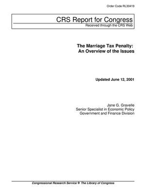 Primary view of object titled 'The Marriage Tax Penalty: An Overview of the Issues'.