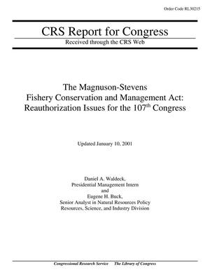 The Magnuson-Stevens Fishery Conservation and Management Act: Reauthorization Issues for the 107th Congress