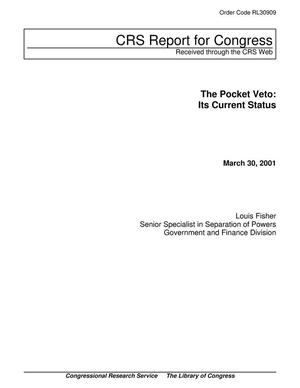 The Pocket Veto: Its Current Status