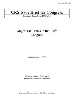 Major Tax Issues in the 107th Congress