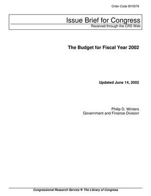 Primary view of object titled 'The Budget for Fiscal Year 2002'.