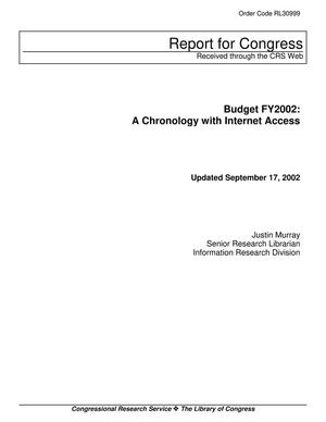 Budget FY2002: A Chronology with Internet Access