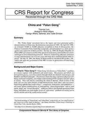 China and "Falun Gong"
