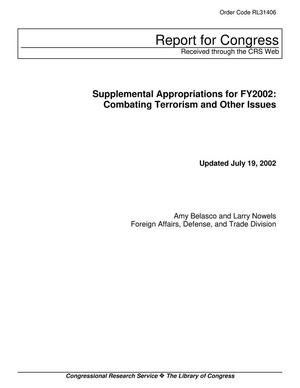 Supplemental Appropriations for FY2002: Combating Terrorism and Other Issues