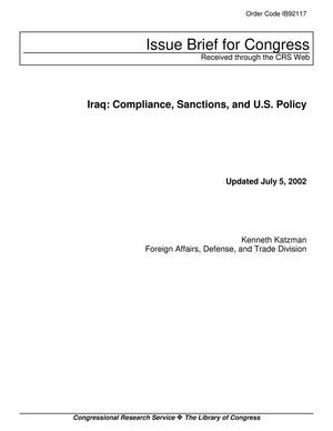 Iraq: Compliance, Sanctions, and U.S. Policy
