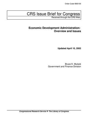 Economic Development Administration: Overview and Issues