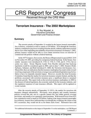 Terrorism Insurance - The 2002 Marketplace
