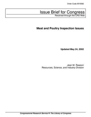 Meat and Poultry Inspection Issues