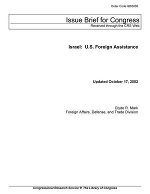 Israel: U.S. Foreign Assistance