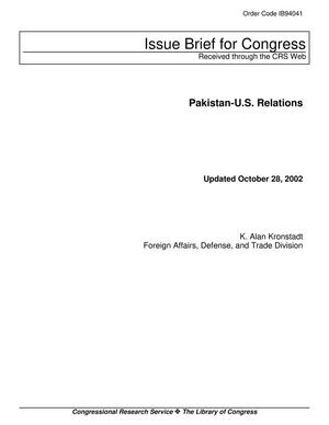 Pakistan-U.S. Relations