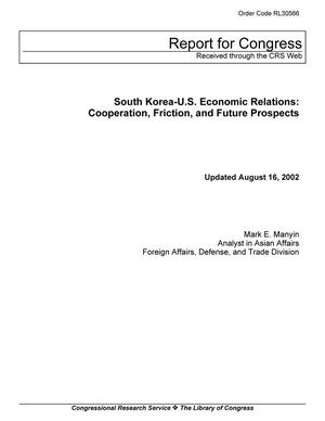 South Korea-U.S. Economic Relations: Cooperation, Friction, and Future Prospects