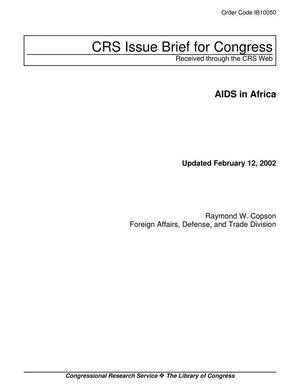 Primary view of object titled 'AIDS in Africa'.