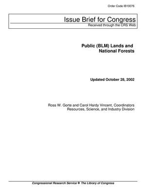 Public (BLM) Lands and National Forests