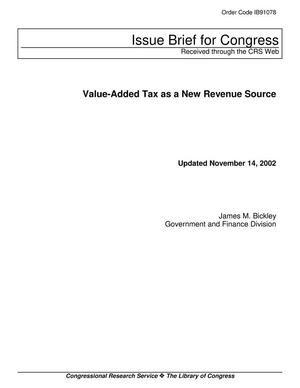 Value-Added Tax as a New Revenue Source