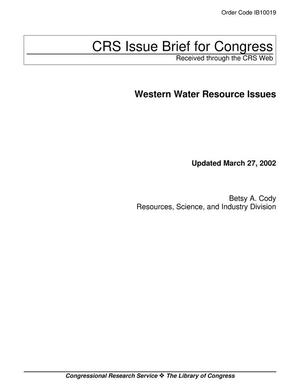 Western Water Resource Issues