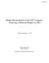 Report: Budget Reconciliation in the 105th Congress: Achieving a Balanced Bud…