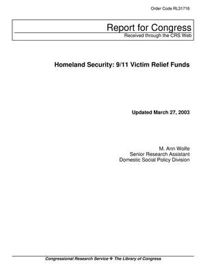 Homeland Security: 9/11 Victim Relief Funds