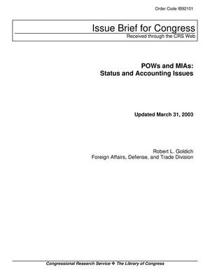 POWs and MIAs: Status and Accounting Issues