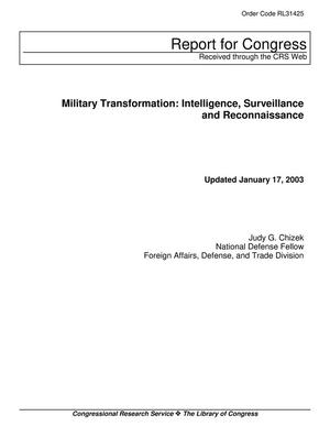 Military Transformation: Intelligence, Surveillance and Reconnaissance