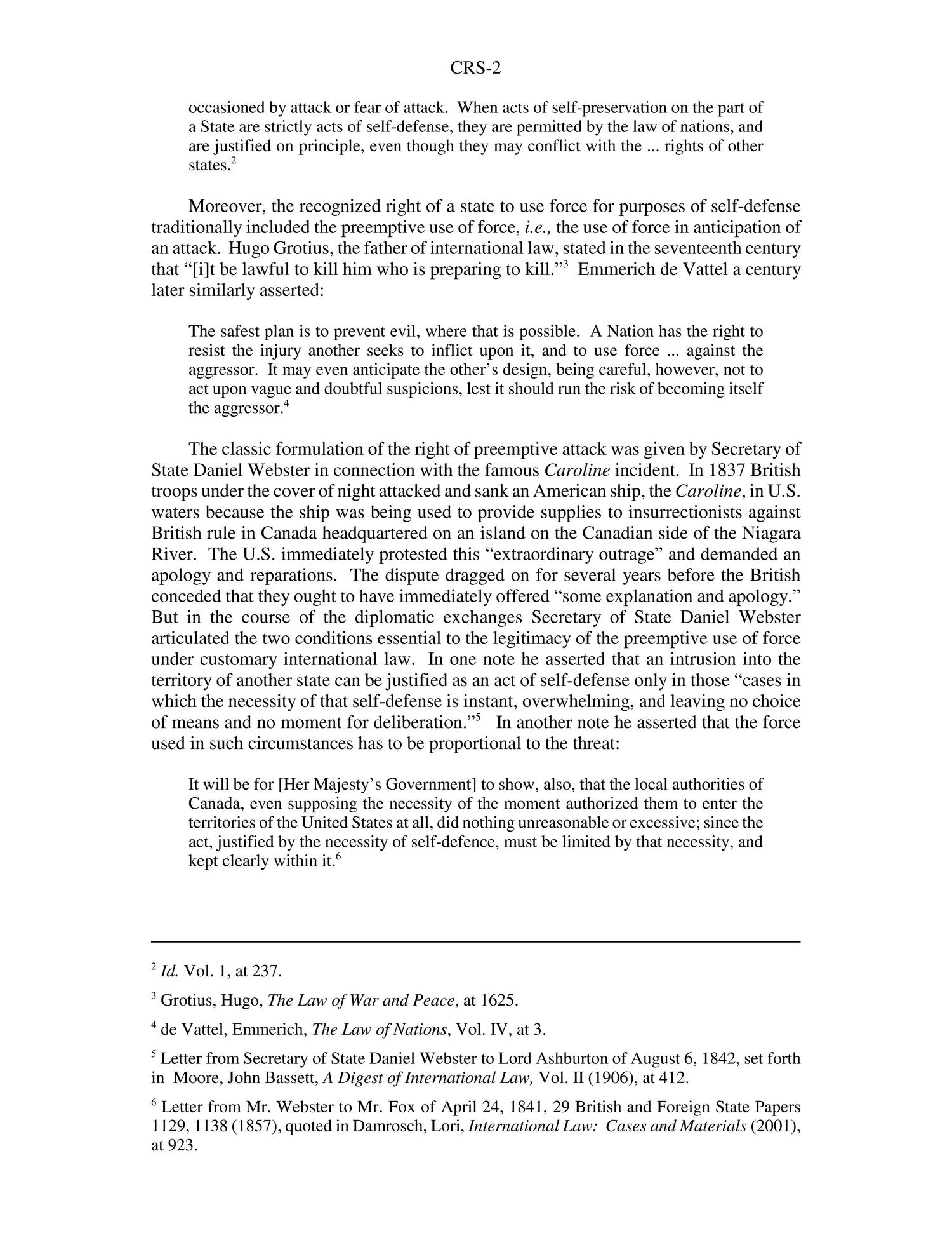 International Law and the Preemptive Use of Force Against Iraq
                                                
                                                    [Sequence #]: 2 of 6
                                                