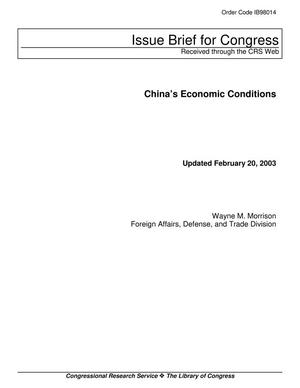 China's Economic Conditions