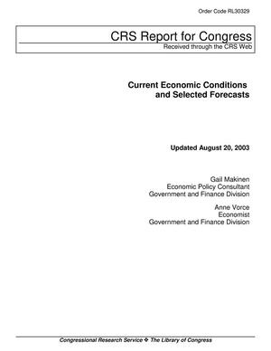 Primary view of object titled 'Current Economic Conditions and Selected Forecasts'.