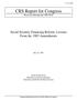 Report: Social Security Financing Reform: Lessons from the 1983 Amendments