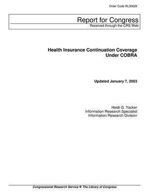 Health Insurance Continuation Coverage under COBRA