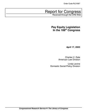 Pay Equity Legislation in the 108th Congress