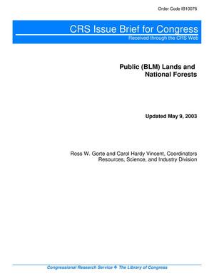 Public (BLM) Lands and National Forests