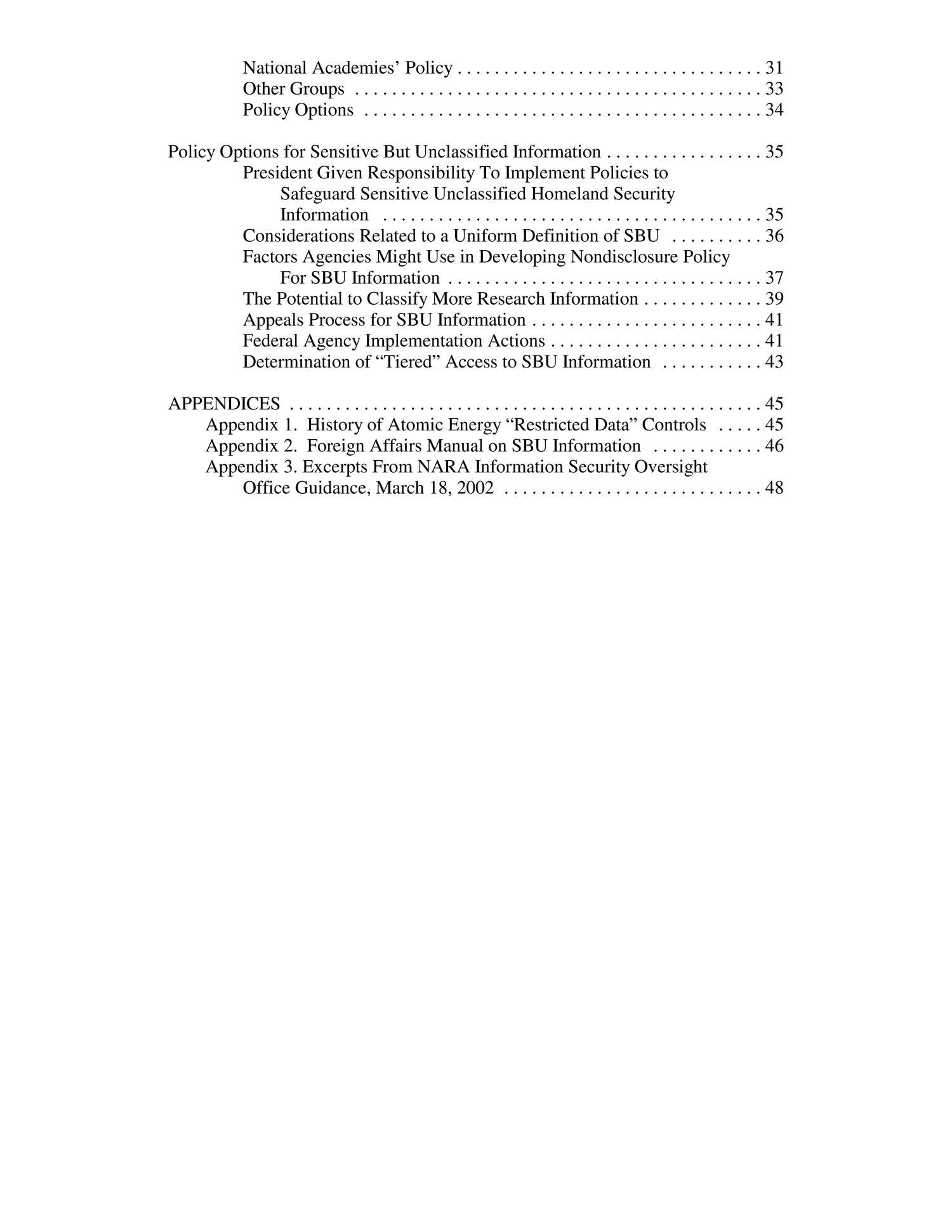 "Sensitive But Unclassified" and Other Federal Security Controls on Scientific and Technical Information: History and Current Controversy
                                                
                                                    [Sequence #]: 4 of 52
                                                
