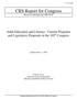 Primary view of Adult Education and Literacy: Current Programs and Legislative Proposals in the 105th Congress