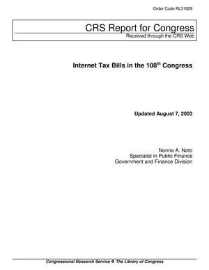 Internet Tax Bills in the 108th Congress