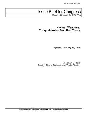 Nuclear Weapons: Comprehensive Test Ban Treaty