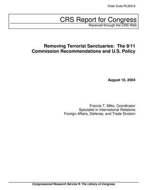 Removing Terrorist Sanctuaries: The 9/11 Commission Recommendations and U.S. Policy