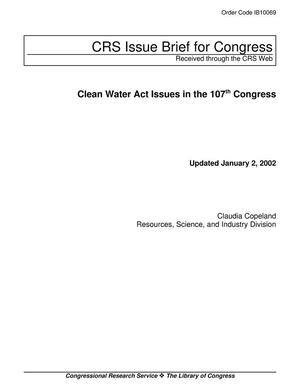 Clean Water Act Issues in the 107th Congress