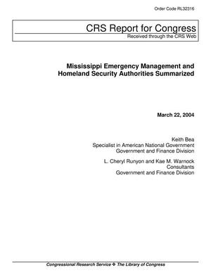 Mississippi Emergency Management and Homeland Security Authorities Summarized