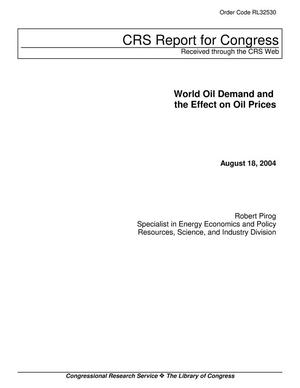 Primary view of object titled 'World Oil Demand and the Effect on Oil Prices'.