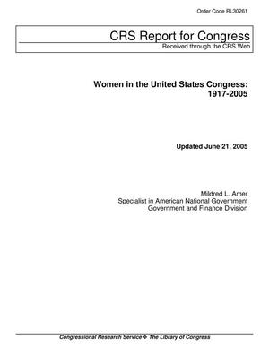 Women in the United States Congress: 1917-2005