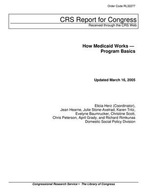 Primary view of object titled 'How Medicaid Works - Program Basics'.