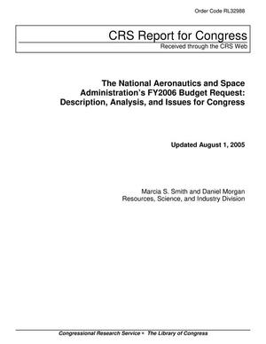 The National Aeronautics and Space Administration’s FY2006 Budget Request: Description, Analysis, and Issues for Congress
