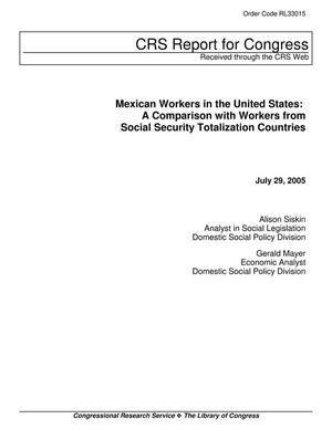 Mexican Workers in the United States: A Comparison with Workers from Social Security Totalization Countries