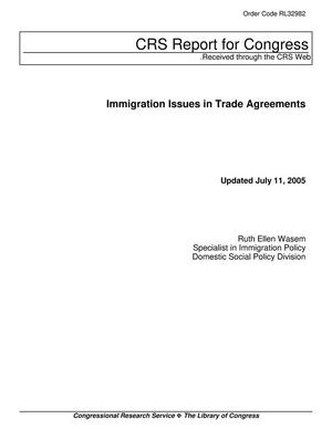 Immigration Issues in Trade Agreements