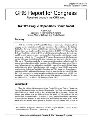 NATO’s Prague Capabilities Commitment