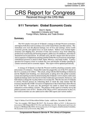 Primary view of object titled '9/11 Terrorism: Global Economic Costs'.