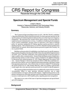 Spectrum Management and Special Funds