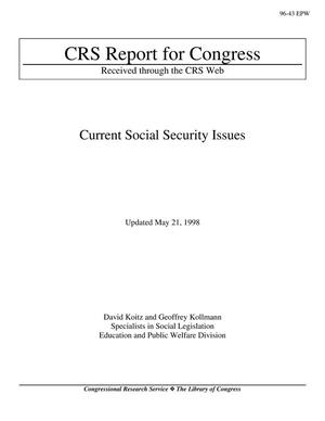 Current Social Security Issues