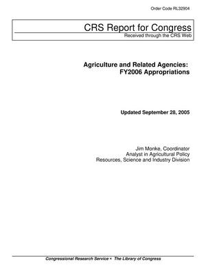 Agriculture and Related Agencies: FY2006 Appropriations
